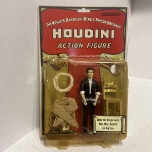 Harry Houdini Action Figure Magician Magic Collector Accoutrements NEW